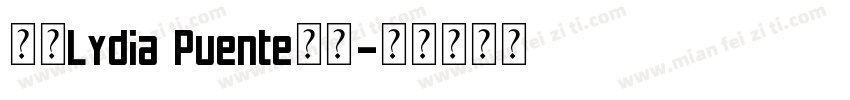全包Lydia Puente字体字体转换